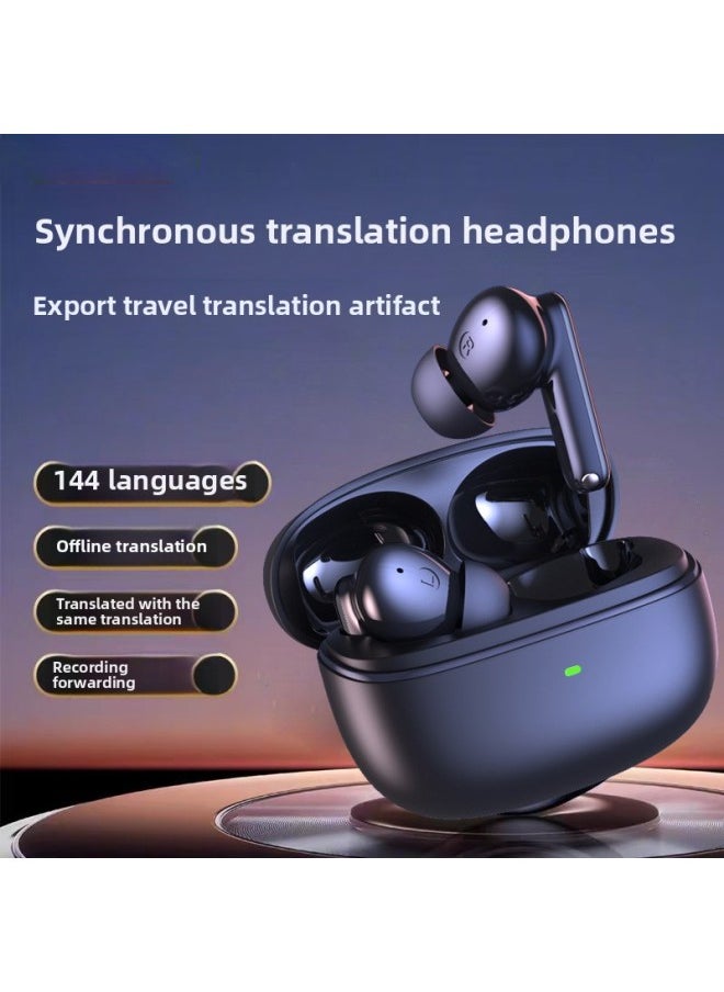 Generic - Strict Selection Of Smart Translation Headset 144 Multilingual Mobile Phone Assistant Active Noise Reduction Bluetooth Headset Simultaneous Interpretation-Color:Extreme Edition-ceramic White Ai Translation Headphones - Image 1