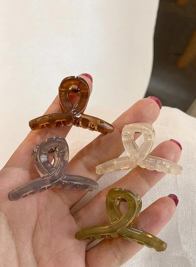 Take Two Set of 4 -  Plain Claw Clip