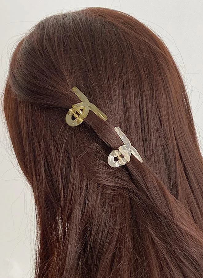 Take Two Set of 4 -  Plain Claw Clip
