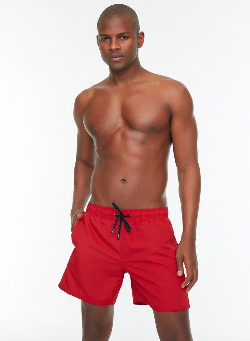 trendyol Red Basic Standard Size Swim Shorts Tmnss20Ds0023 - Image 1