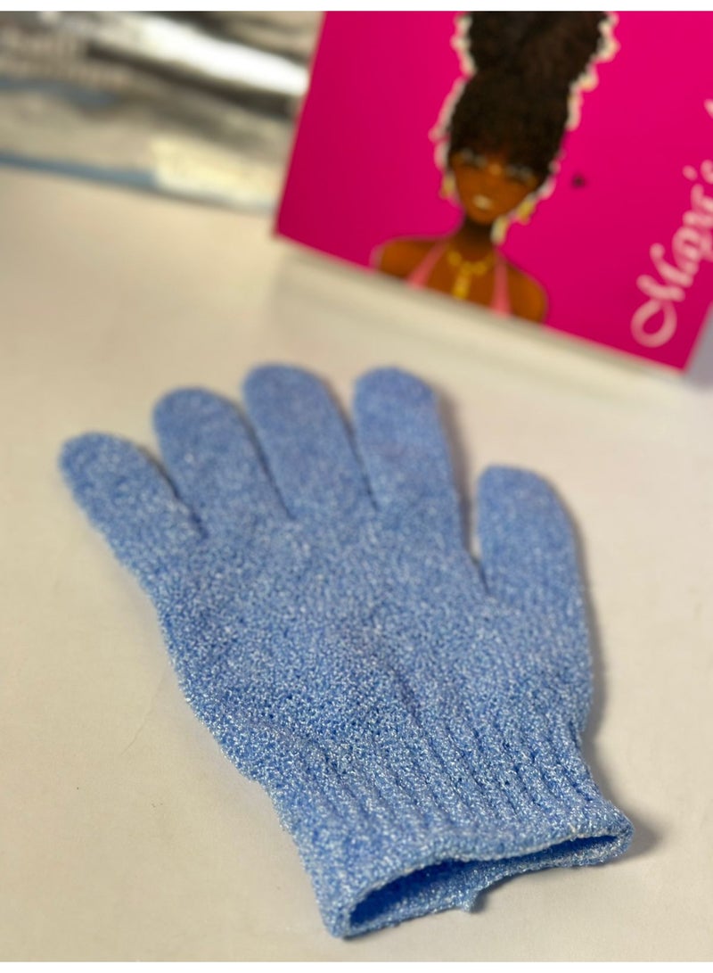 Exfoliating Gloves - Spa Massage Body Scrubber Cleaner Gloves 1PC RANDOOM COLOR - Image 1