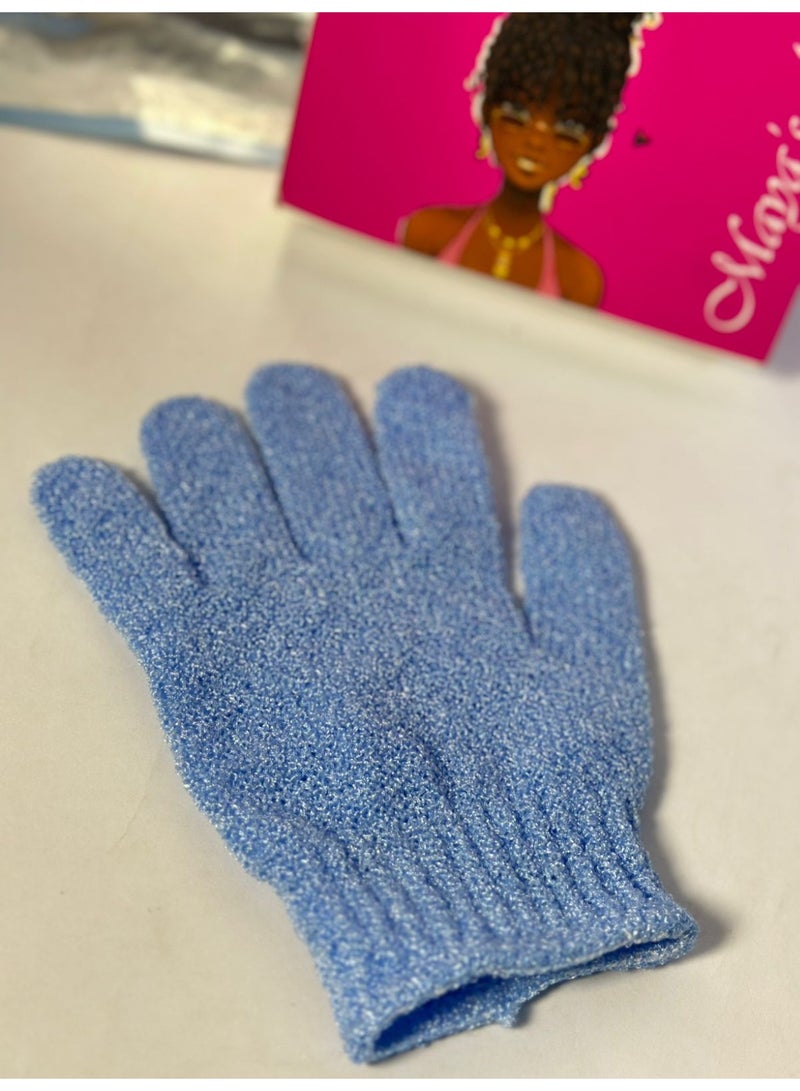 Exfoliating Gloves - Spa Massage Body Scrubber Cleaner Gloves 1PC RANDOOM COLOR - Image 2