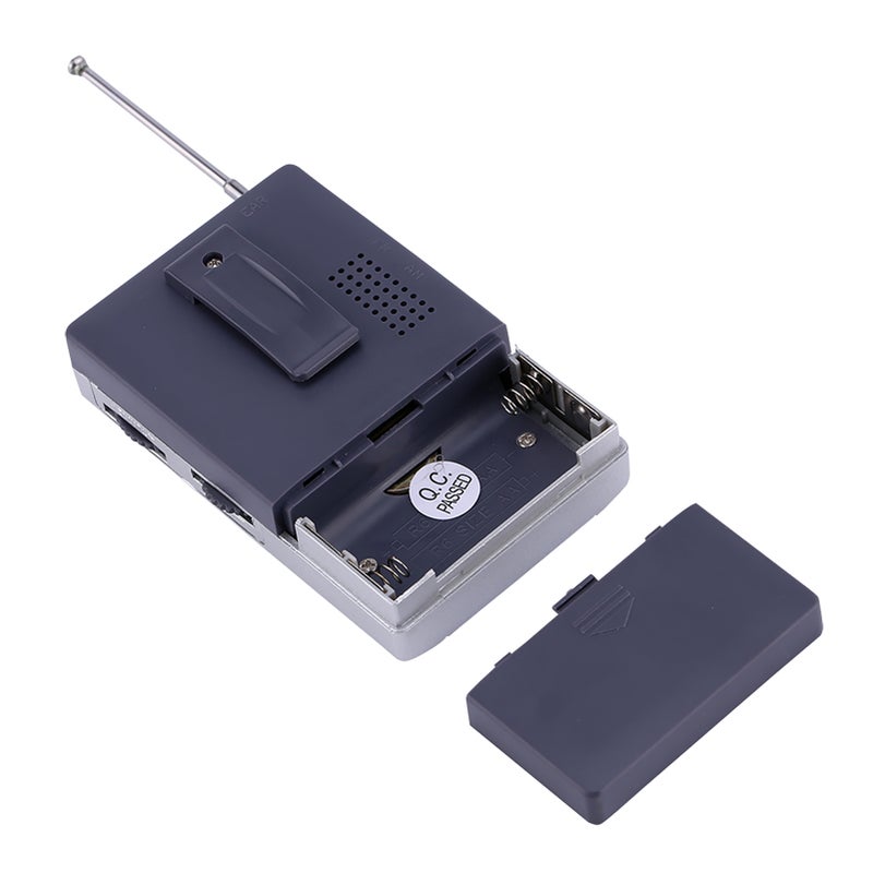 Universal Mini Radio Portable FM/AM World Receiver Built in Speaker Silver - Image 4