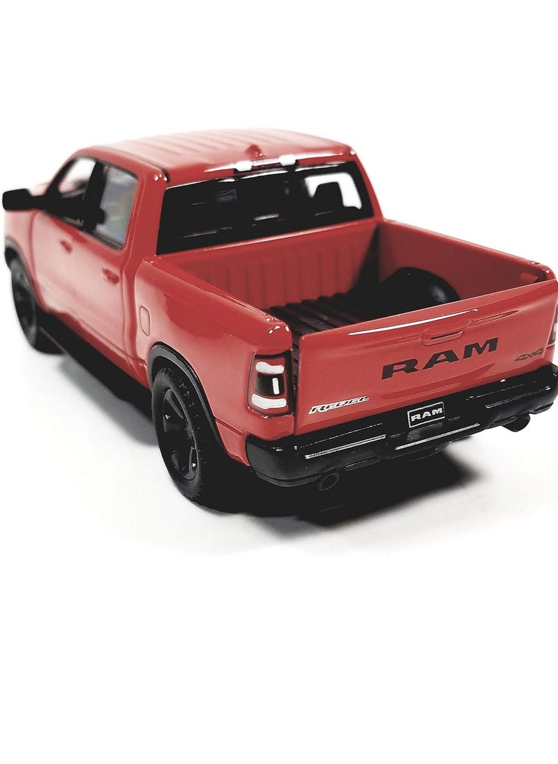 Kinsmart Dodge Ram 1500 Pickup Diecast Truck 1/46 O Scale 2019 (Red)  - Image 4
