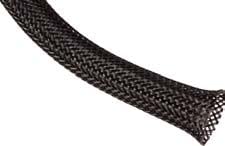 Flexvey Expandable Braided Sleeve PET 25 mm Black 50 Meter - Image 1