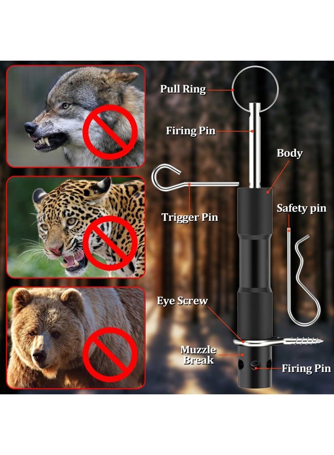 VOHEZPT 2 Pack Perimeter Trip Alarm - 209 Primer Camping Trip Wire Alarm Device, Perimeter Defense Device, Early Warning Security System for Camping and Property Safety (Black) - Image 3