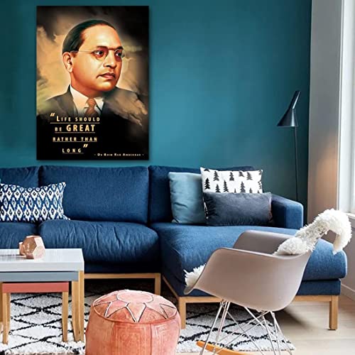 Akki World Dr. Bhim Rao Ambedkar Motivational Thought Wall Poster for Kids Room, Bedroom, Living Room, (Multicolor, Size -30 Cm X 45 Cm) - Image 2