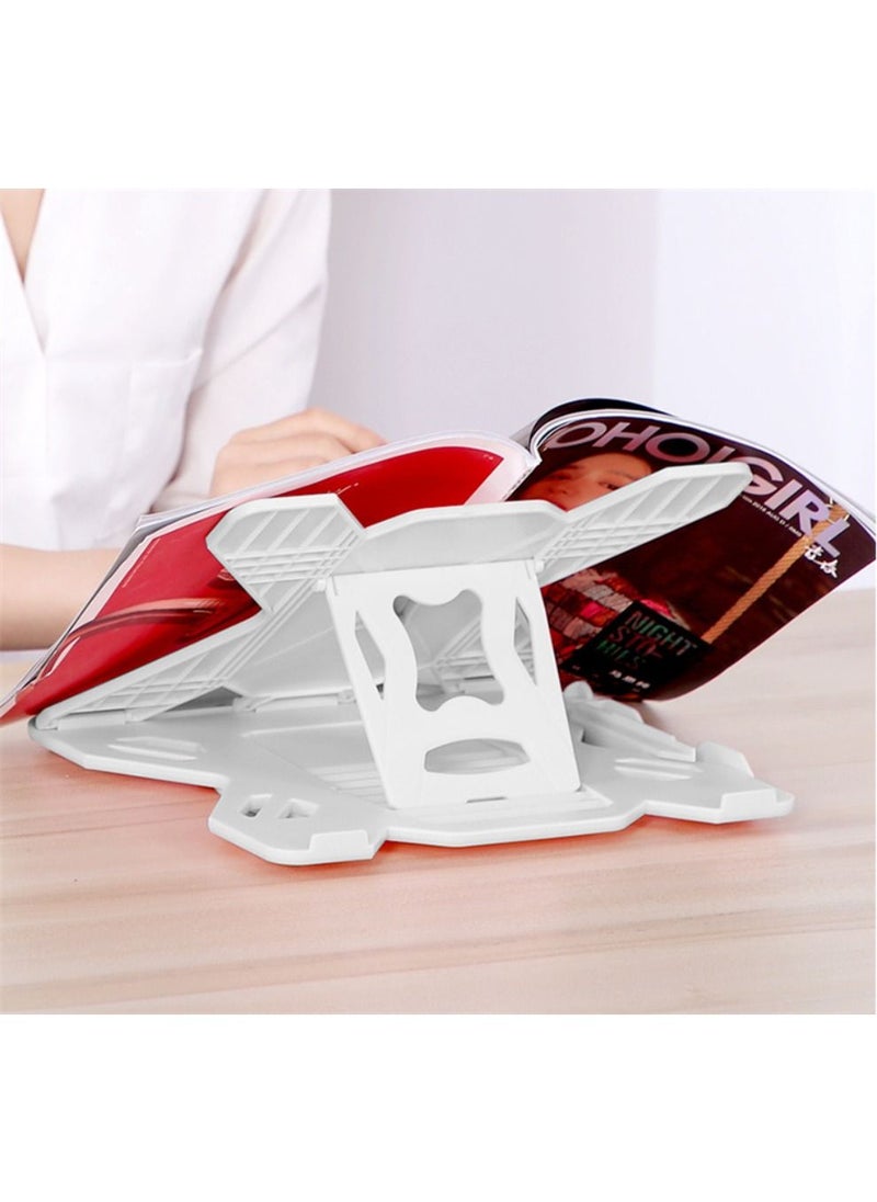 ICE COOREL - Laptop Cooler Notebook Cooling Pad 8 Gear Regulation 360 Degrees Rotation Stand Lift Bracket foldable Phone Bracket Stand For 12-17 inch Laptops White - Image 1
