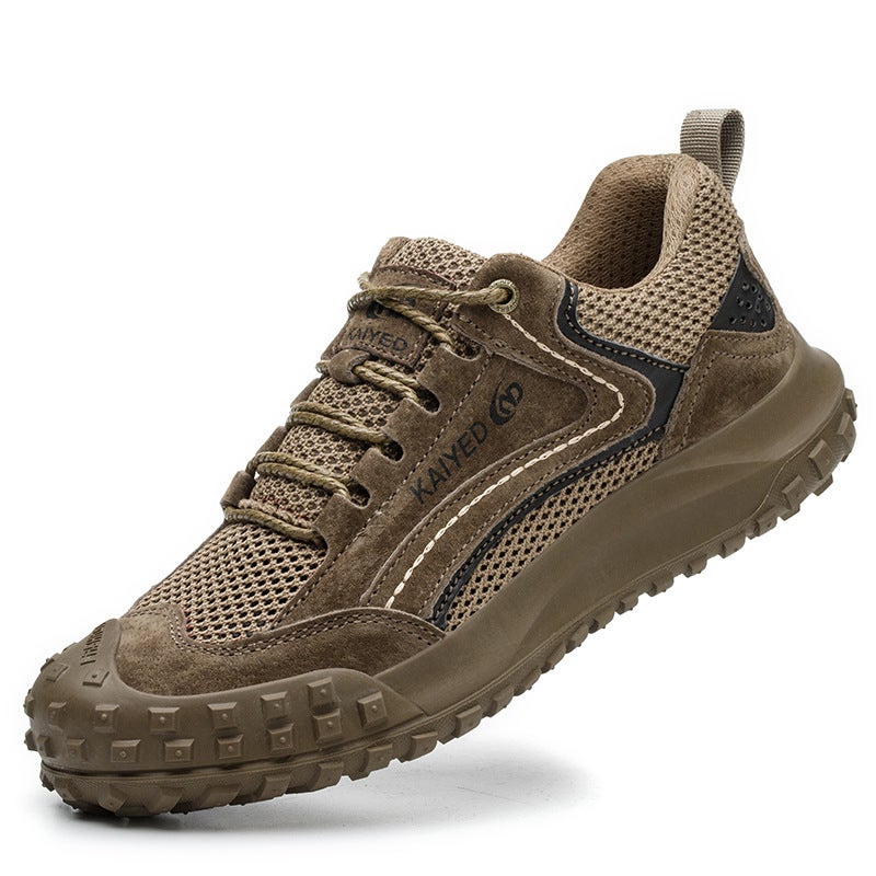 Three-Proof Labor Protection Shoes, Anti-Scalding, Wear-Resistant, Breathable And Comfortable, National Standard Steel Toe, Anti-Smash And Stab-Proof, Comfortable Cowhide Work Safety Shoes - Image 1
