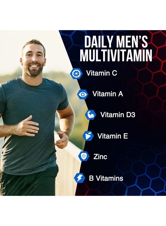 SilverOnyx Men’S Multivitamin Supplement With Vitamin A C D E & Zinc Immune Health Support B12 Calcium & More Vitamins Daily Nutritional Mens Multivitamins & Minerals 30 Day Supply 60 Capsules - Image 4