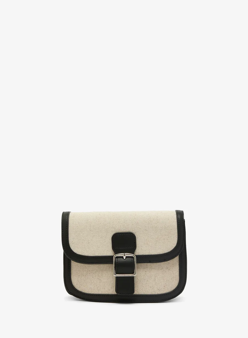 GLAMOROUS Contrast Raffia Crossbody