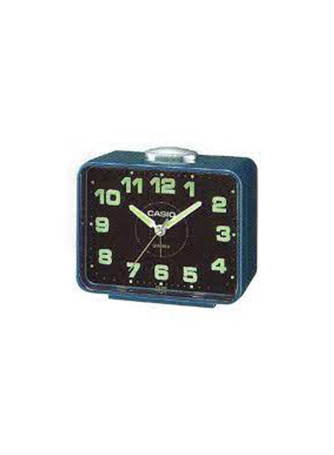 CASIO Rectangle Shape Analog Alarm Clock Blue/Silver 10.7x9x6cm - Image 4