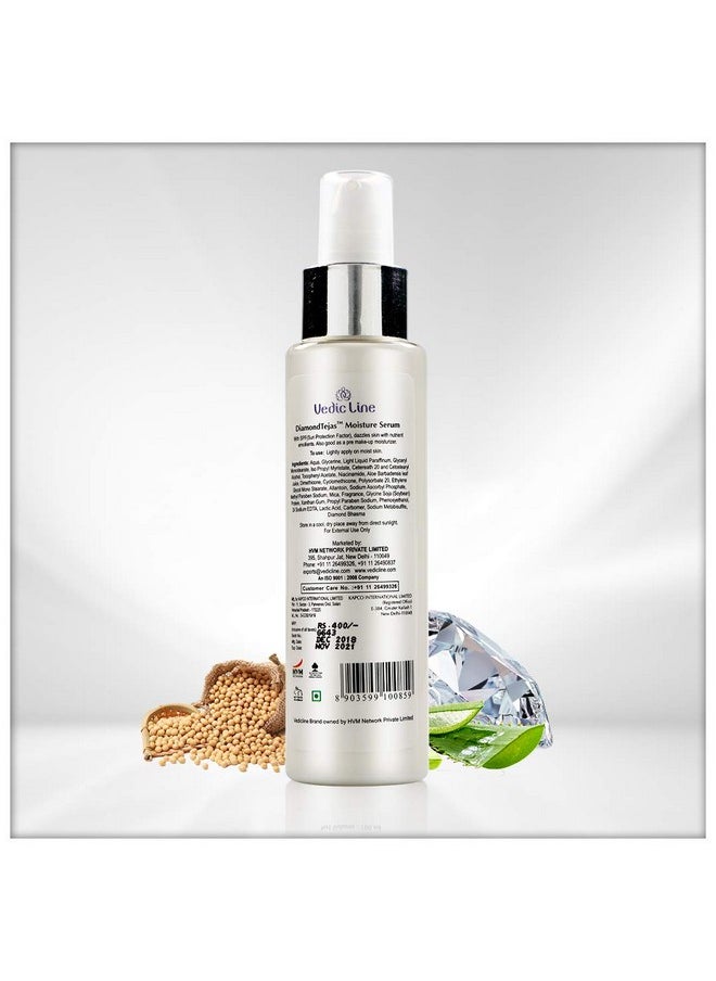 Vedic Line Vedicline Diamond Tejas Moisture Serum With Spf Improve Skin Elasticity & Skin Texture With Aloe Leaf Diamond Bhasma For Dimond Like Shine Skin, 100Ml  - Image 2