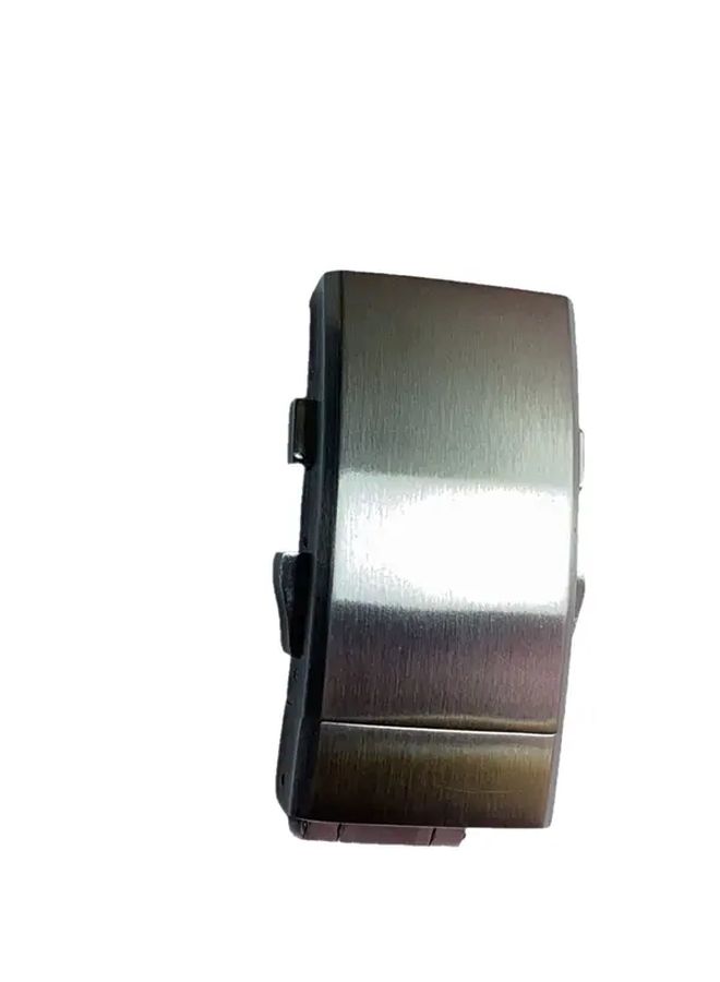 Stainless Steel Double Press Tortoise Back Retractable Watch Buckle For Smartwatch Light Gray 4 - Image 5