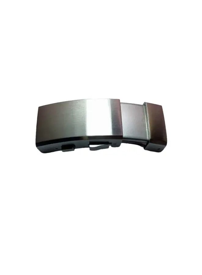 Stainless Steel Double Press Tortoise Back Retractable Watch Buckle For Smartwatch Light Gray 4 - Image 4