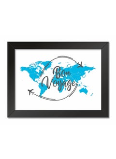 Paper Plane Design PAPER PLANE DESIGN Poster Frame Wall Hanging, Size - 9.25 x 12.75 Inch,ST-21 Travel Quotes  - Image 1