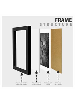 Paper Plane Design PAPER PLANE DESIGN Poster Frame Wall Hanging, Size - 9.25 x 12.75 Inch,ST-21 Travel Quotes  - Image 4