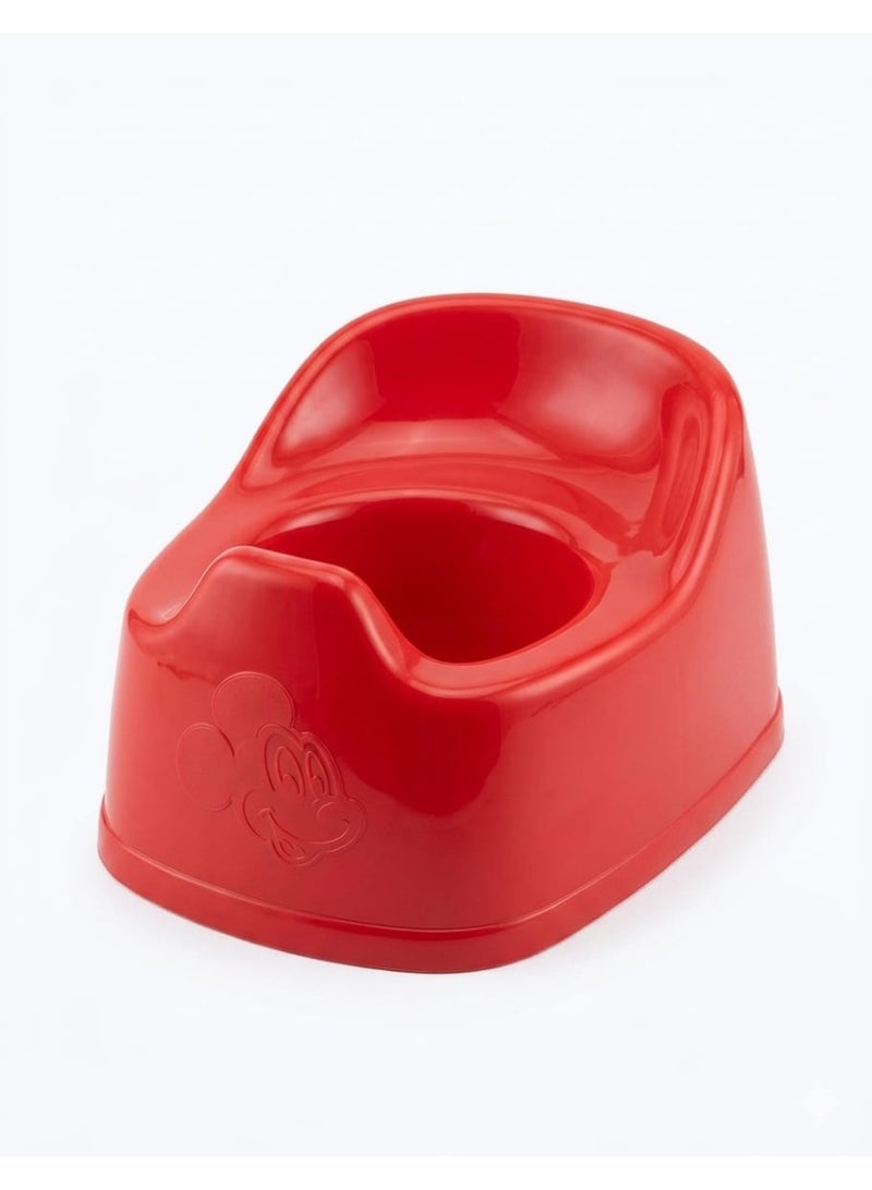 Potty training potty for toddlers, Mickey Mouse design, red color, plastic, for young children (multi-colored) - Image 1