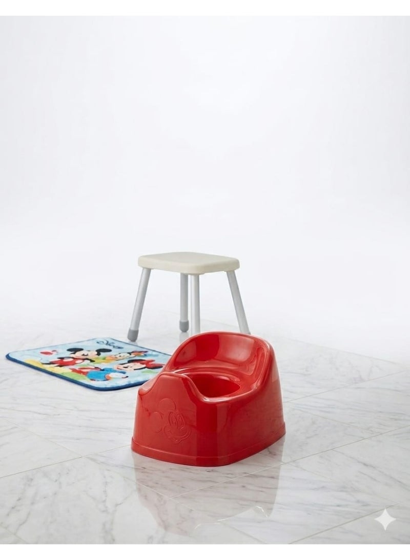 Potty training potty for toddlers, Mickey Mouse design, red color, plastic, for young children (multi-colored) - Image 2