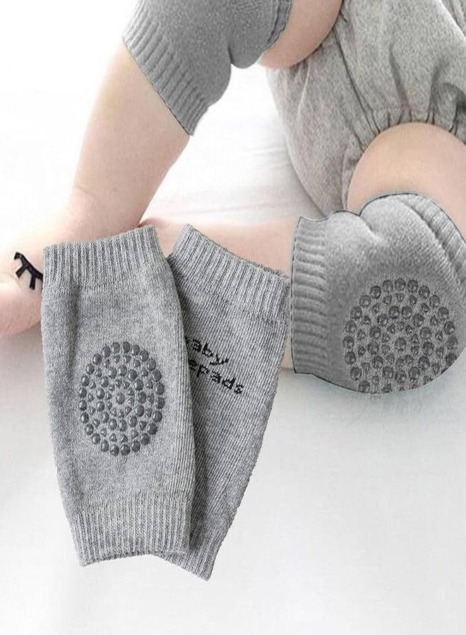 Richmen 2 Pair Baby Knee and Elbow pad Baby Crawling Elbow Pad Baby Leg Warmer Baby Kneecap for Kids Girls Boys Anti-Slip Soft Breathable Knee Guard Cotton Socks - Image 2
