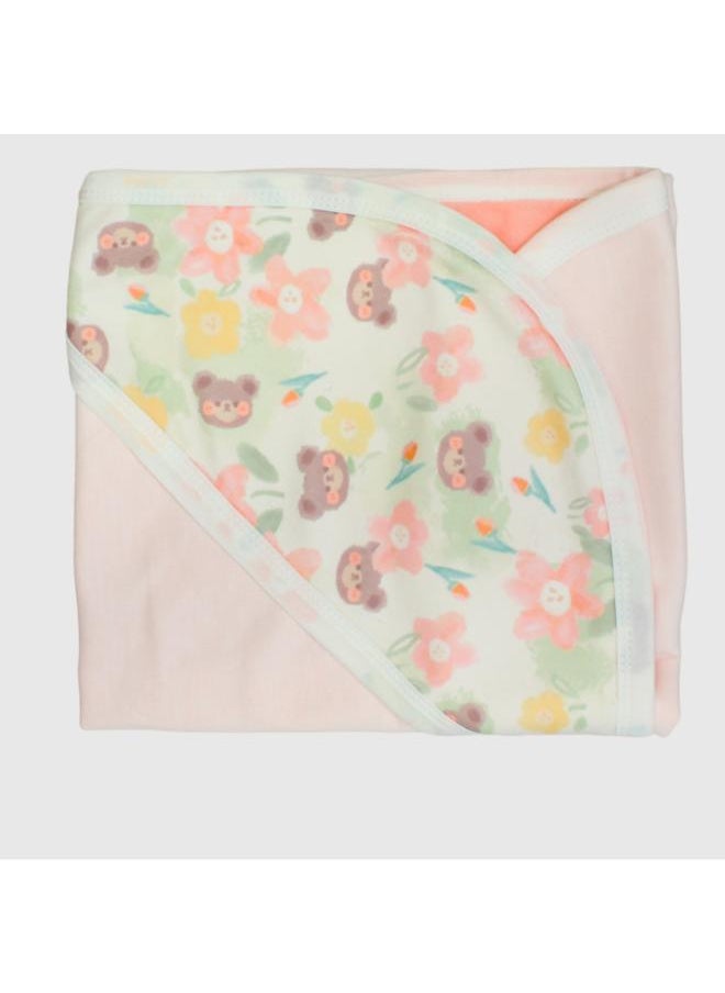 بيرسو بطانية أطفال Bear Heads & Flowers  - Image 1
