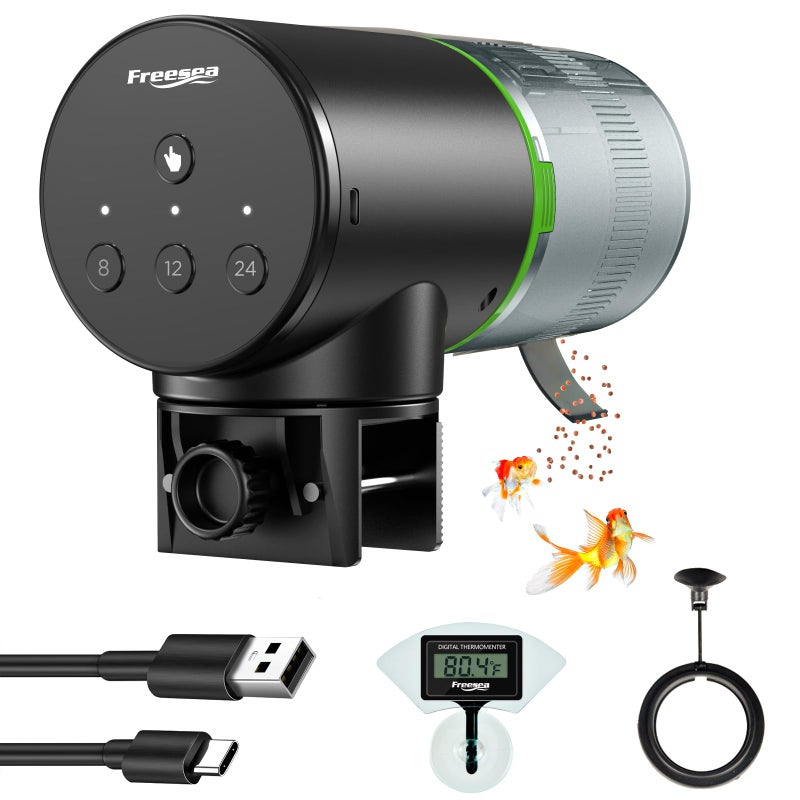 FREESEA Automatic Fish Feeder for Aquarium: Vacation Food Dispenser with Timer for Betta Tank - Image 1