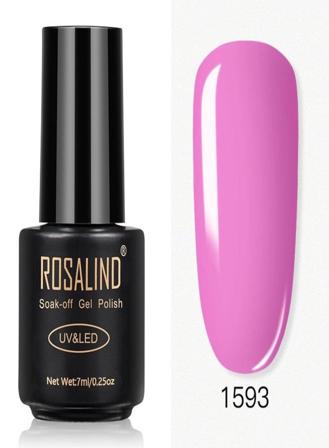 ROSALIND Gel Nail Polish UV LED Nail Polish Nail Manicure Long Lasting Nail Art Color Gel Need UV Lamp to Cure UV Gel Polish (7ml-1593) - Image 2