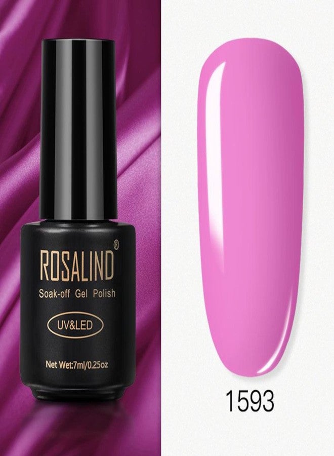 ROSALIND Gel Nail Polish UV LED Nail Polish Nail Manicure Long Lasting Nail Art Color Gel Need UV Lamp to Cure UV Gel Polish (7ml-1593) - Image 3