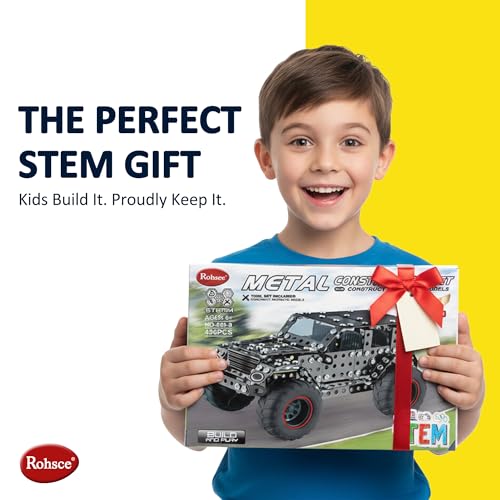 ROHSCE Metal Building Toys for Boys Girls 812 Years Old 496 Pcs OffRoad Vehicle Model Truck Kits STEM Engineering Construction Set Monster Car Educational Gift for Kids Ages 8 9 10 - Image 5