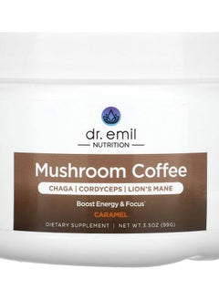 DR EMIL NUTRITION Mushroom Coffee Caramel 3.5 oz (99 g) 