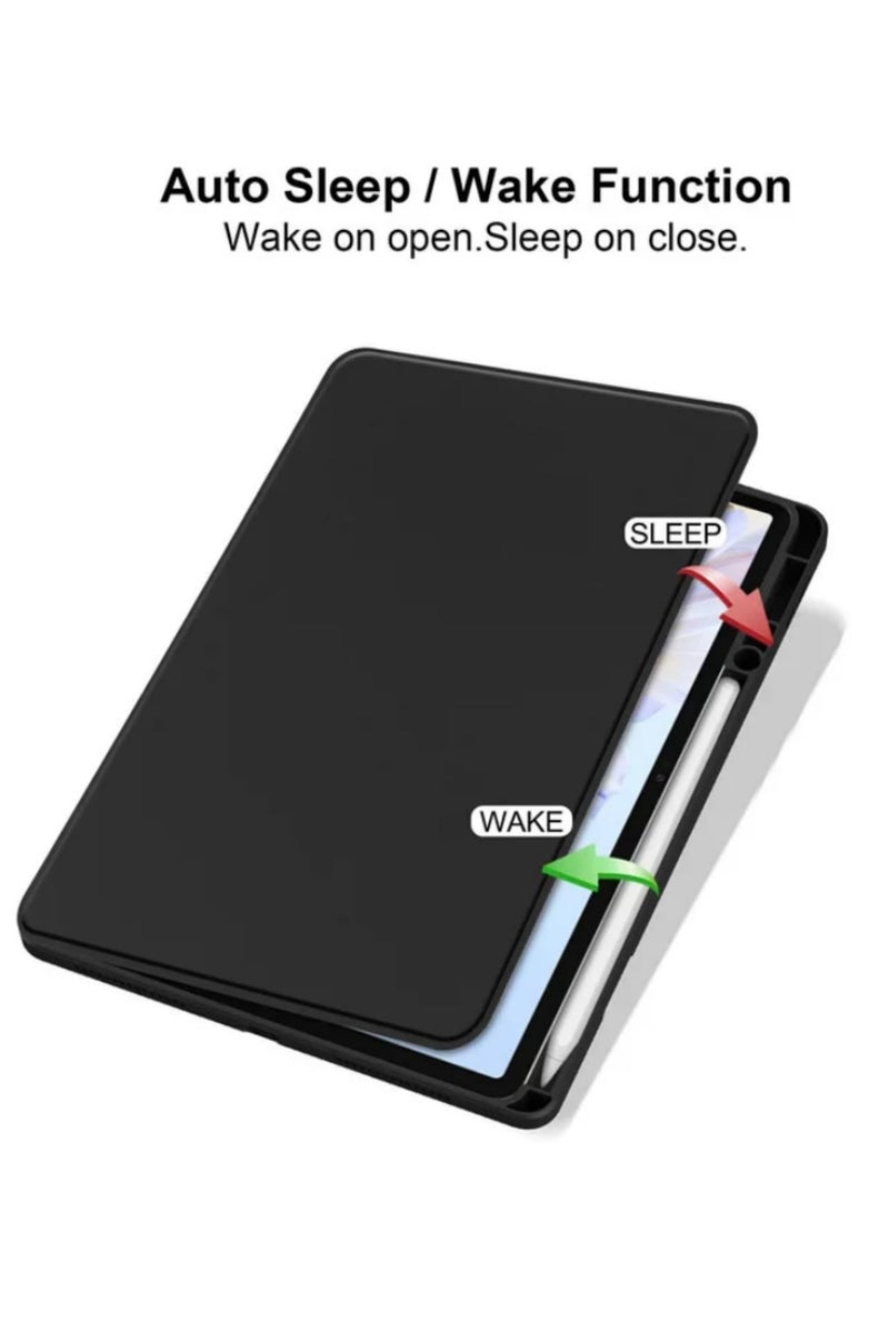 360 Degree Rotation Case for Redmi Pad 2 with Pen Holder Compatible with Xiaomi Redmi Pad 2 11 Inch 2025 Model Horizontal and Vertical Stand Cover Black - Image 2