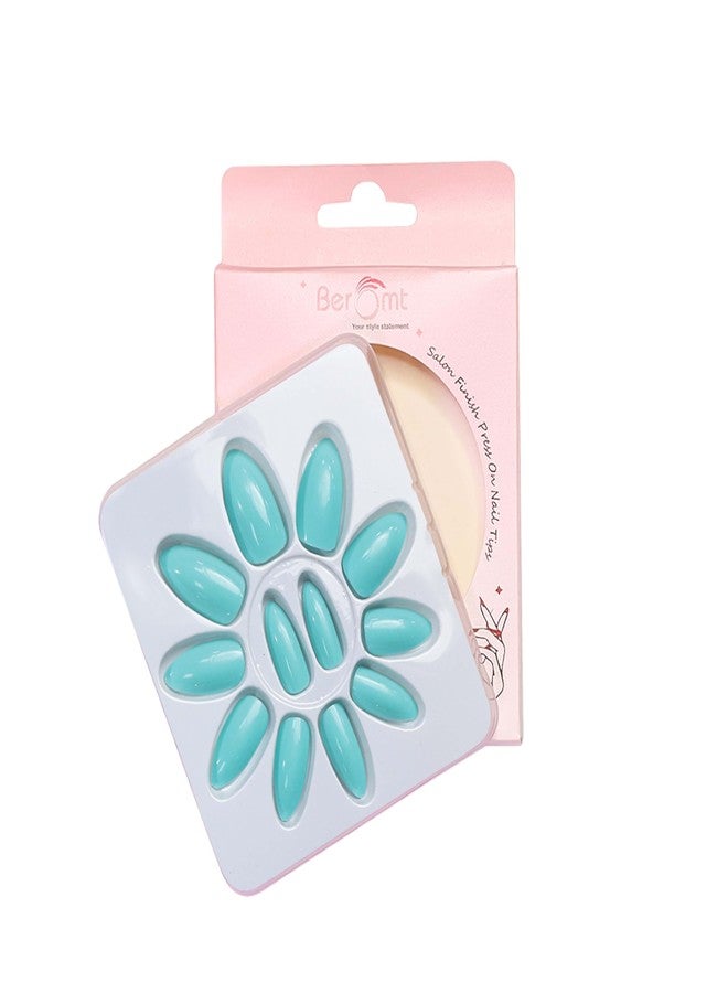 Beromt press on nails salon ready beautiful colored premium solid acrylic nails for women professional - BFN438PSN - Image 5