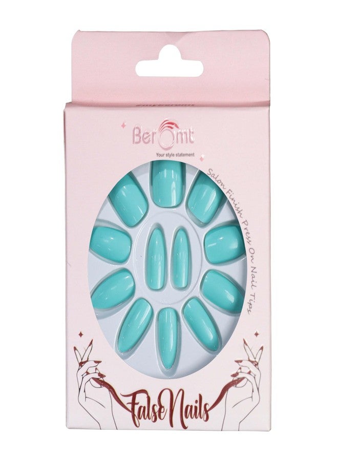 Beromt press on nails salon ready beautiful colored premium solid acrylic nails for women professional - BFN438PSN - Image 4