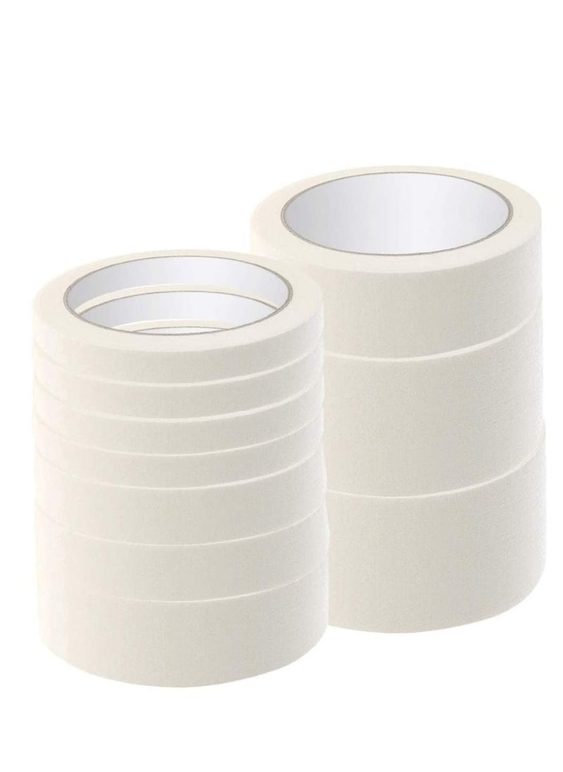 RACO White Masking Tape Decorators Tape Painting Tape for Decorating Painted Walls Spray DIY Painter's Tape Pack of 3  - Image 1