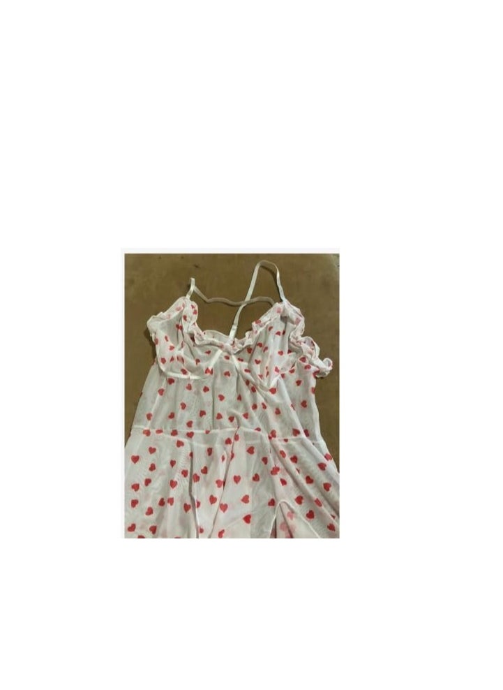 Generic - Short babydoll lingerie, white playsuits, elegant women’s nightgown from Four H, code 269 - Image 1