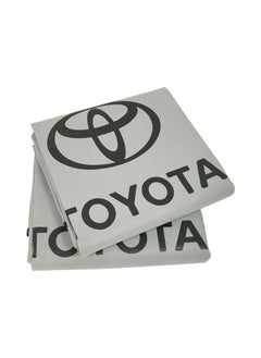 TOYOTA High Quality Car Seat Cover, Universal Car Seat Dust Dirt Protection Cover, Extra Protection For Your Seat 2 pcs Set grey  - Image 3