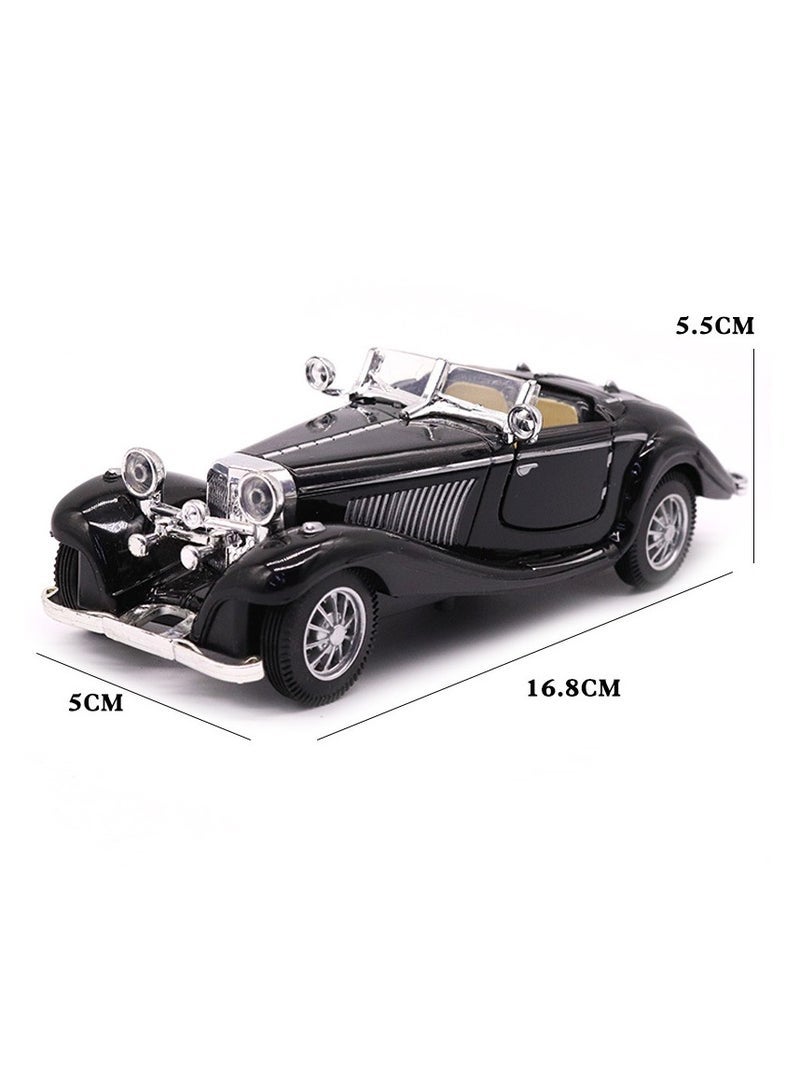 1:28 Retro 500k Alloy Classic Car Children's Toy Car Model Pull Back Car Simulation Car - Image 2