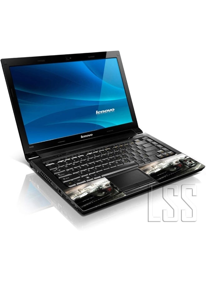 LSS 17 17.3 Inches Laptop Notebook Skin Sticker with 2 Wrist Pads - Reusable Cover Protector Vinyl Sticker Cover Decal Fits 17" - 19" HP Dell Lenovo Apple Asus Acer - Cool Car in The City Pattern - Image 2