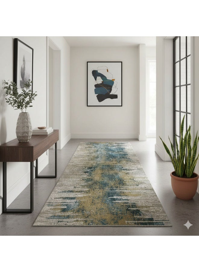 مشاية طرقات مودرن تصميم 3D - مقاس 280×90 سم - ظهر مانع للانزلاق - Image 2