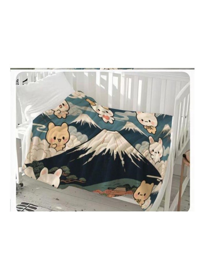 general Children's or student cartoon flannel thin blanket (warm and comfortable, suitable for sleep, games) 100cm*150cm - 440 - Image 3