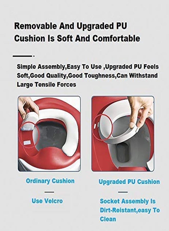 LAFILLETTE Lightweight Foldable Baby Potty Training Chair For Indoor And Outdoor Use (CHINESE RED) - Image 3