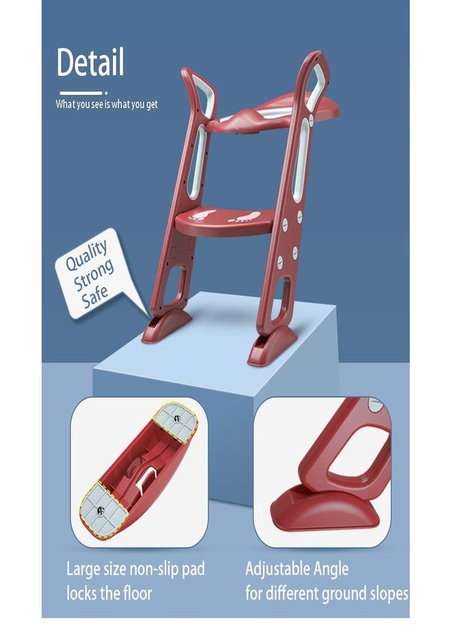 LAFILLETTE Lightweight Foldable Baby Potty Training Chair For Indoor And Outdoor Use (CHINESE RED) - Image 4