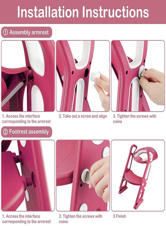 LAFILLETTE Lightweight Foldable Baby Potty Training Chair For Indoor And Outdoor Use (CHINESE RED) - Image 5
