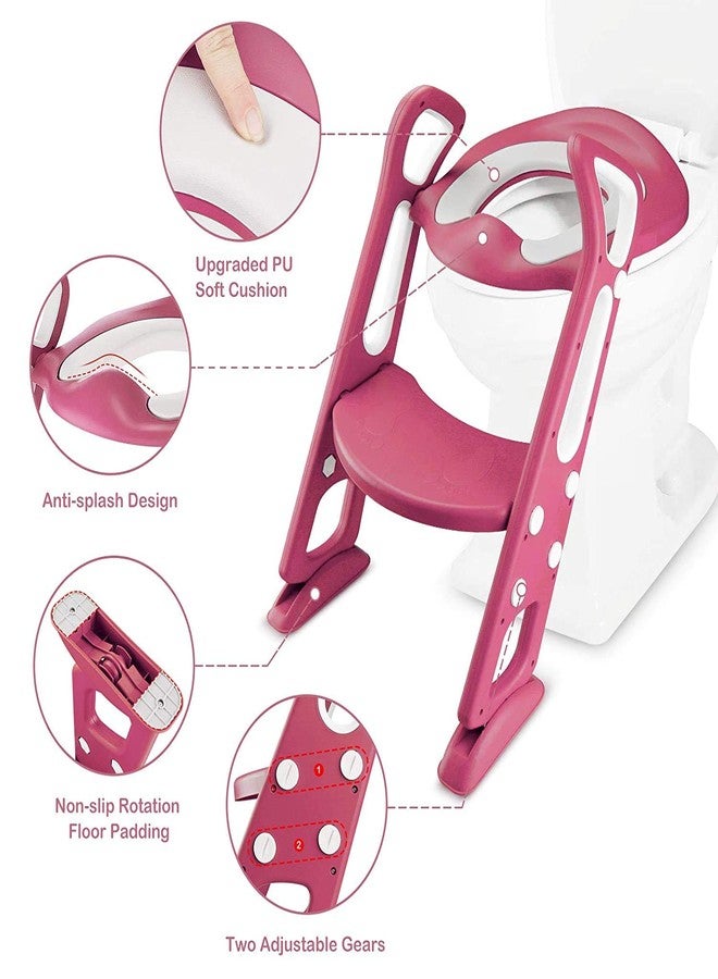 LAFILLETTE Lightweight Foldable Baby Potty Training Chair For Indoor And Outdoor Use (CHINESE RED) - Image 2
