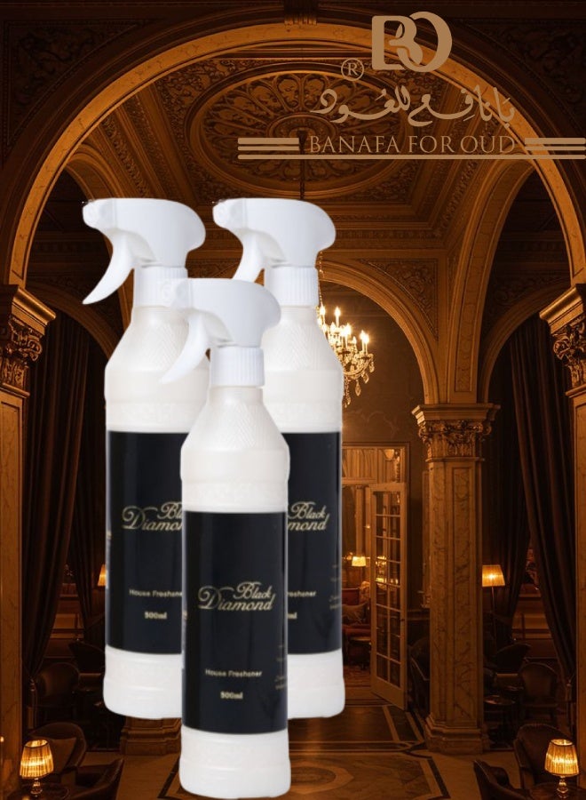 بانافع 3 قطع معطر منزل بلاك دايموند 500مل - Image 1