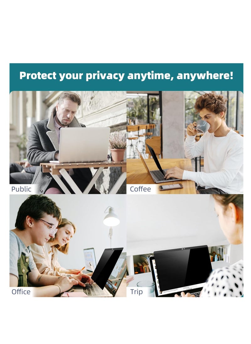 Magnetic Privacy Screen for 13 inch Surface Pro 10/9/8/X, Removable Anti Glare Blue Light Filter, Anti-Peeping Screen Protector for Microsoft Surface Pro 9, Surface Pro 8, Surface Pro X