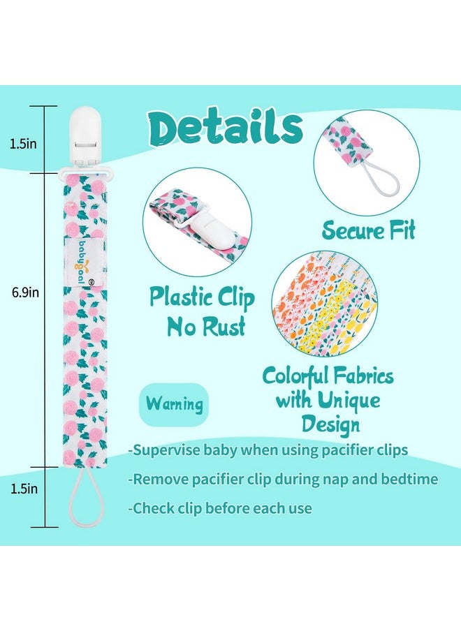 Floral Pacifier Clips, 6 Pack Binky Paci Holder Clips And Leash For Boys And Girls Fits For Most Pacifier, Binkie Styles & Baby Teethers & Toys And Gift 6Ps14 - pzsku/ZF2559F74187F428523CEZ/45/_/1733729615/52806a65-632e-46c5-92f8-f1dae73fe5ab