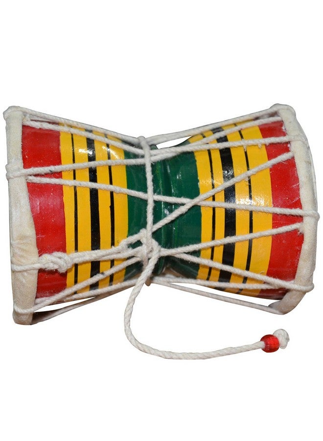 ITOS365 Handmade Small Damroo Indian Musical Instrument Damru Gift, Set of 2