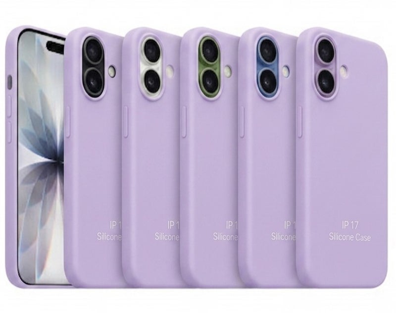 HMC IP 17 Silicone Case – Premium Lavender Slim Protective Cover - Image 1