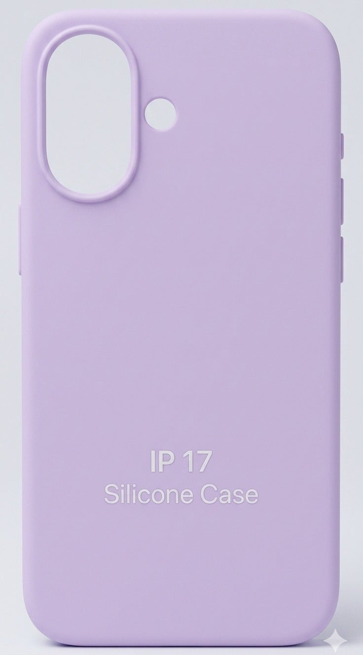 HMC IP 17 Silicone Case – Premium Lavender Slim Protective Cover - Image 2